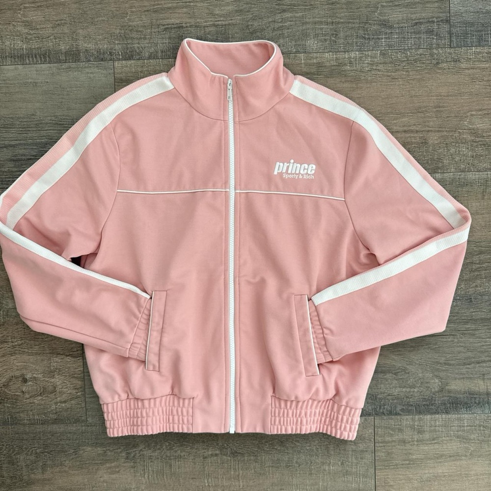 SOLD OUT Sporty & Rich x Prince Pink Court Track Jacket S